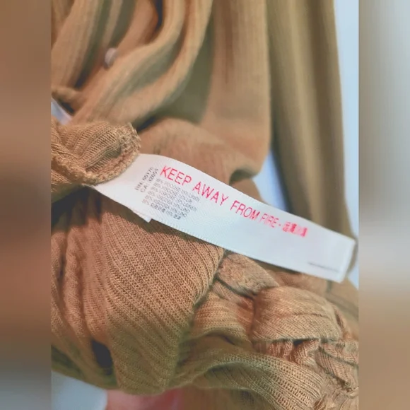 Free People Beach Lively Romper Tropical Nut SZ M - Picture 9 of 10